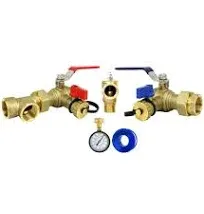 CMI Inc 3/4 in. Tankless Water Heater Valves IPS Installation Complete Kit