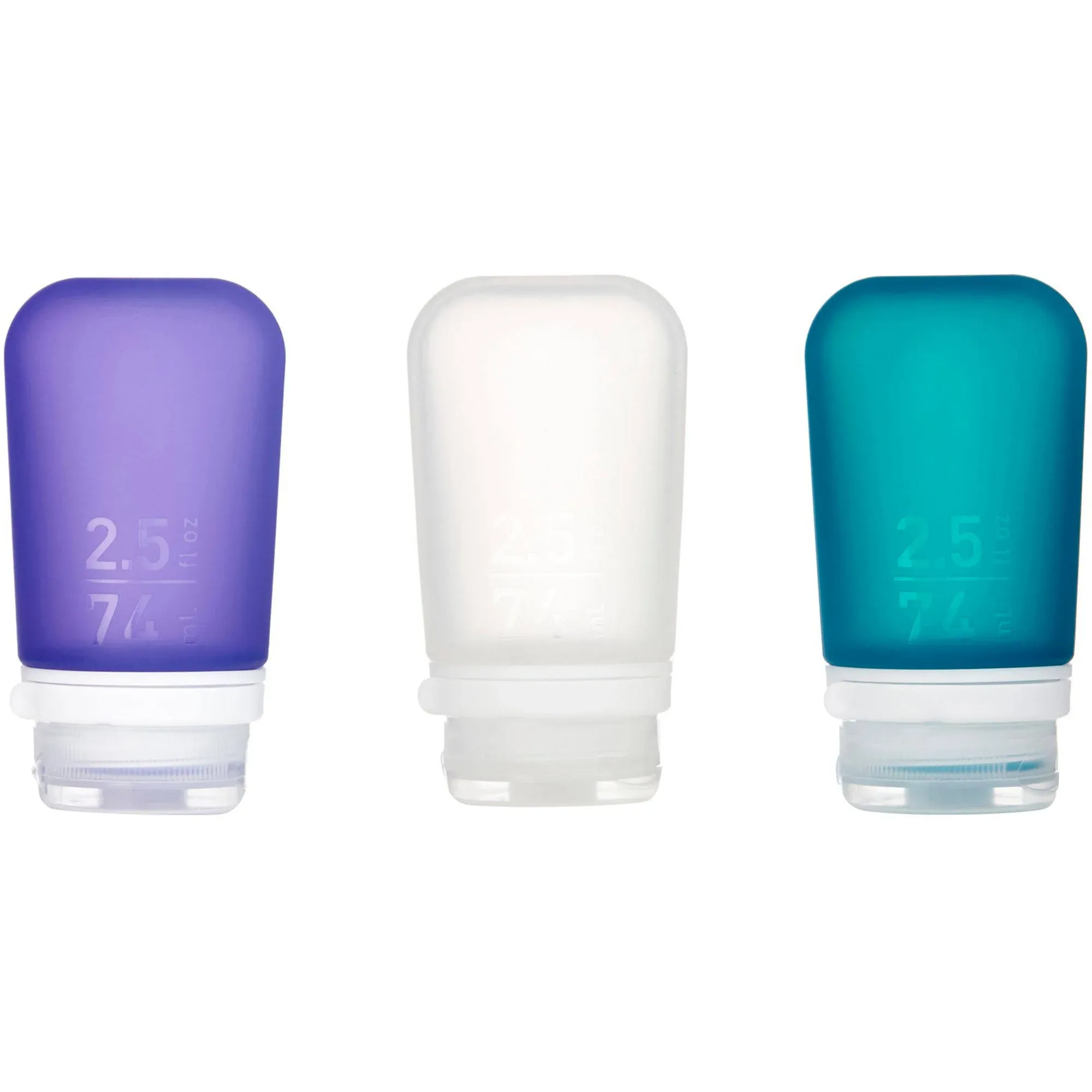 Humangear GoToob+ 3-Pack 2.5oz Clear/Purple