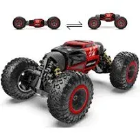 BEZGAR 15 Toy Grade1:14 Scale Remote Control Crawler, 4WD Transform Metal Series