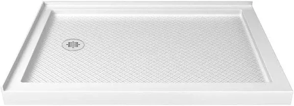 DreamLine SlimLine 34 in. D x 48 in. W x 2 3/4 in. H Double Threshold 