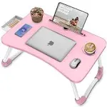 Lap Laptop Desk for Bed Multi-Function Laptop Bed Table with Storage Drawer a...