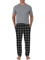 Fruit of the Loom Men's Fleece Pajama Pant Set