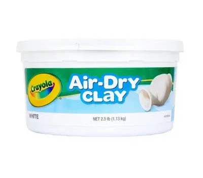 Crayola Air Dry Clay (5lbs), Natural White Modeling Clay for Kids, Sculpting Mat