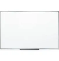 Mead Dry Erase Board, Whiteboard / White Board, 24" x 18", Silver Aluminum Frame (85355)