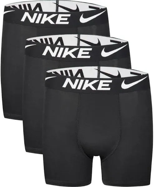 Nike Dri-FIT Essential Micro Boys Boxer Brief 3 pack Black Dark Gray (M 10-12)