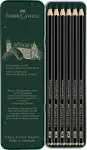 Faber-Castell : Pitt Graphite Matt Pencil : Tin Set of 6