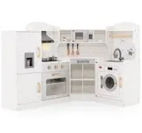 Costway Corner Kids Play Kitchen