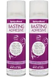 HeatnBond SpraynBond Quilt Basting Adhesive Spray 7.2 oz (2 Pack)