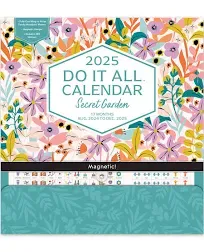 2025 Calendar - Monthly Wall Calendar 2024-2025, Orange Circle Studio Do it All 12 Month Wall Calendar, January 2025 - December 2025, 12" x 12", Ideal for Home Office - Monthly Bella Flora Prints