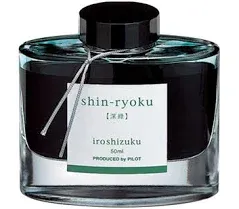 Pilot Iroshizuku Bottled Fountain Pen Ink (50ml) Forest Green (Shin-ryoku)