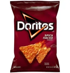 Doritos Spicy Nacho Tortilla Chips Party Size 14.5 oz