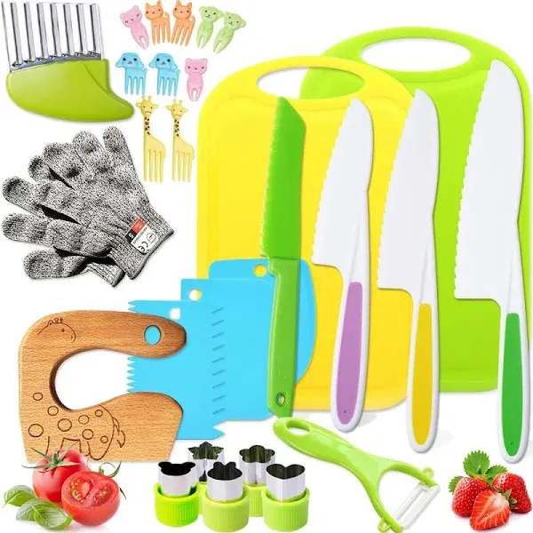 Kids Safe Knife Set for Toddlers