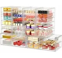 6 Pack Makeup Organizer Storage