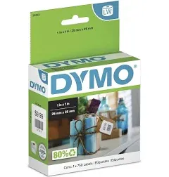 Genuine Dymo 30332 LW 1&#034;x1&#034;x 750 Square Multipurpose Labels for LabelWriter 450