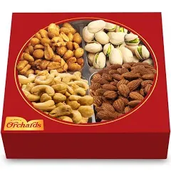 Nuts Gift Basket - Basket of Cravings Gourmet Nuts Collection Premium Mixed N...