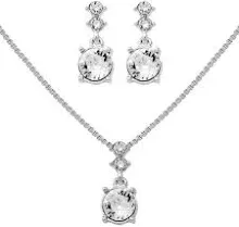 Nine West Jewelry Set Purple Stone