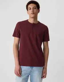 GAP Men's Short Sleeve Everyday Soft Henley