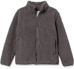 Amazon Essentials Girls and Toddlers' Sherpa Fleece Full-Zip Jacket - Discontinued Colors