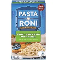 (8 Pack) Pasta Roni Angel Hair Pasta with Herbs, 4.8 oz Box