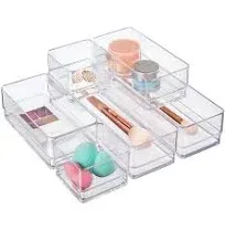 STORi SimpleSort Drawer Organizer Bins 6 pc Set Multi-size Bathroom Organizer...