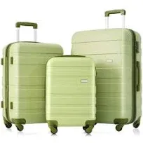 Luggage Sets New Model Expandable ABS Hardshell 3pcs Clearance Luggage Champagne