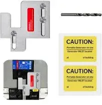 Generator Interlock Kit for Eaton Cutler Hammer BR Series 150 & 200 Amp Main Breaker Panels, 1 1/4 to 1 7/16 Inches Spacing Between Main and Generator Breaker