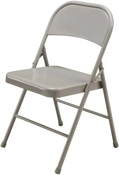 Steel Folding Chair, Beige