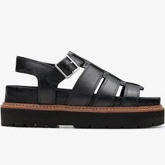 Clarks Orianna Twist Leather Sandals