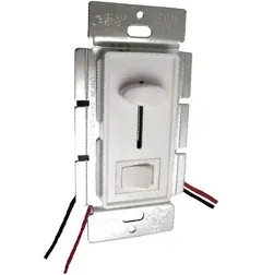 PWM LED Slide Dimmer 8A (Wall Plate) Low Voltage 12v/24v DC (Bottom Switch)