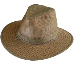 Henschel Men's Polycotton Packable Mesh Breezer Safari Hat, Earth