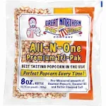 Great Northern Popcorn Company Antique Style Popcorn Popper, 8 oz Packs, Kernels, Pack of 40