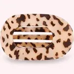 Teleties - Blonde Tortoise Large Flat Round Clip