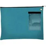 Banksuppliescanvas Interoffice Mailer, 14 oz. | 14W x 11H | Teal | Transit Bag, Size: 5XL