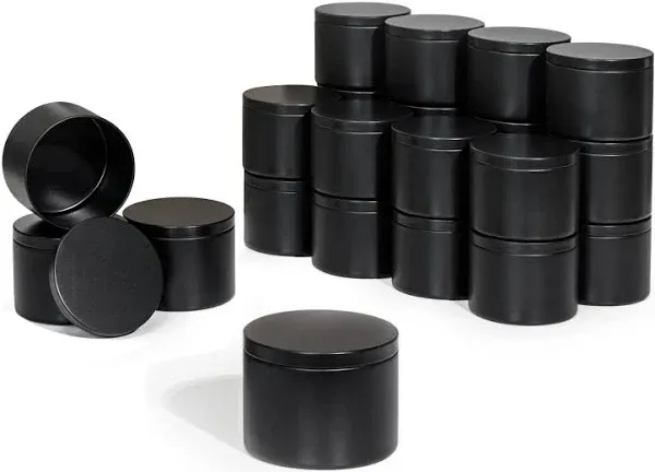 aroparc 8oz Candle Tins with Lids (24 Pack)