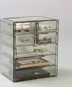 5-Tier Sorbus Clear Acrylic Makeup Cosmetics Organizer Storage 9.5x11x6.25&#034; NEW