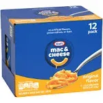 Kraft Original Mac and Cheese Dinner (87 oz, 12 ct)