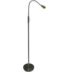 daylight24 PATENTED Focus LED Beam Floor Lamp Gooseneck for Reading Dark grey