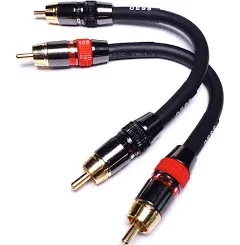 Low Noise 12 Gauge Premium Rca Audio Line Patch Cable