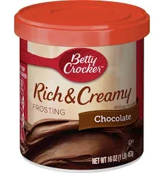 Betty Crocker Chocolate Rich &amp; Creamy Frosting 16 oz