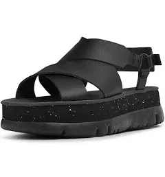 Camper Women's Fashion Sandal, Black, 5