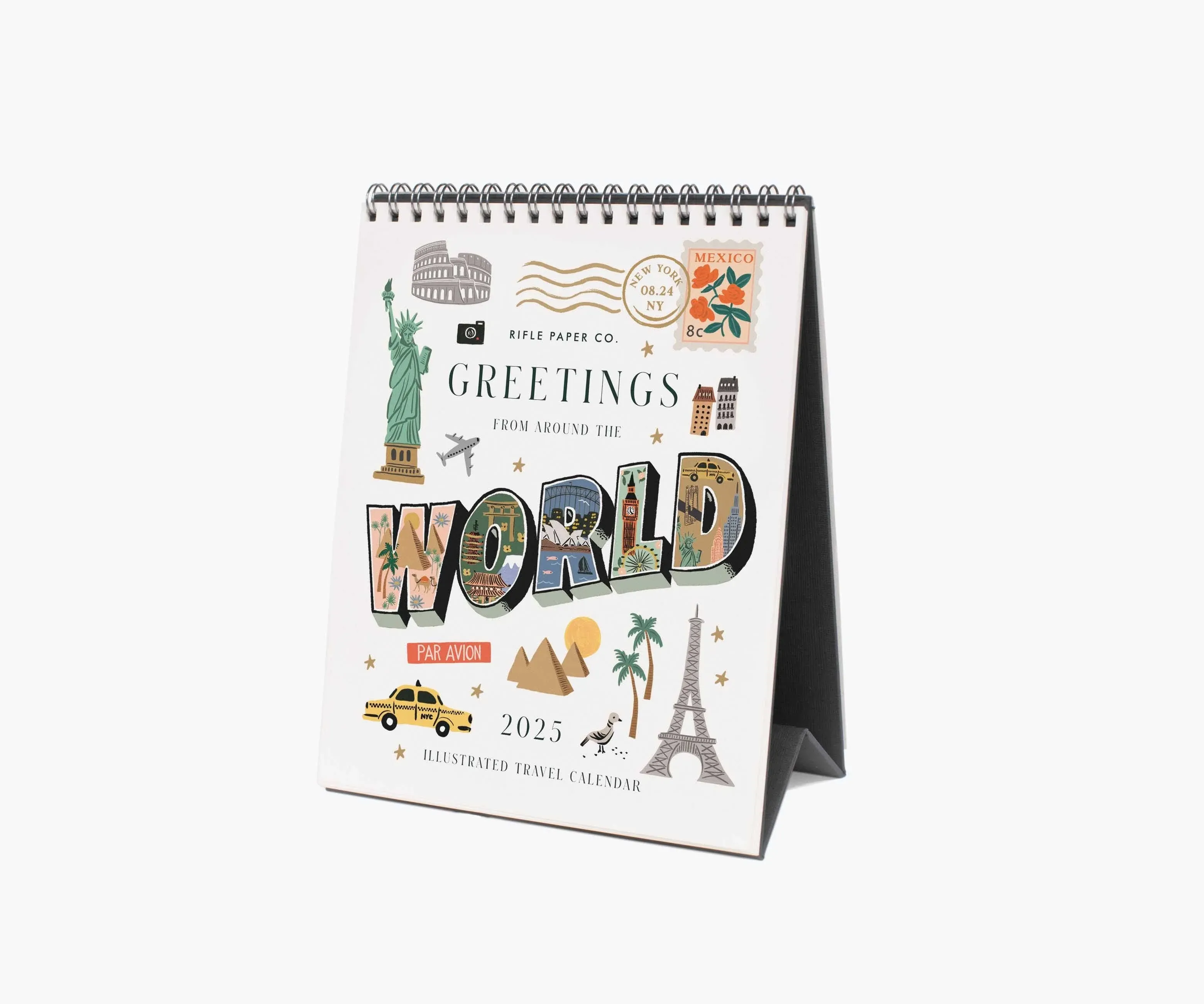 2025 Desk Calendar - Greetings From Around the World