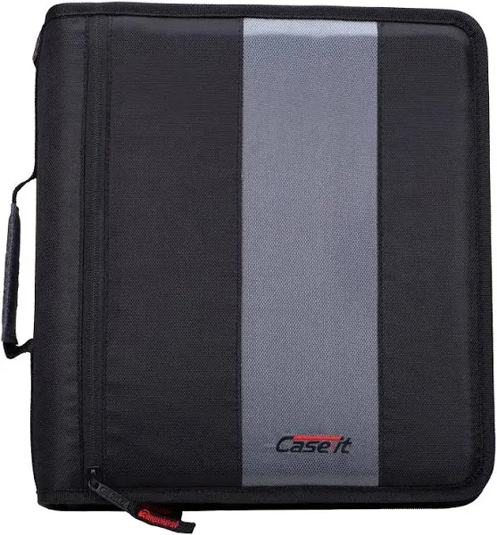 Case-It The Classic Zipper Binder - 2 Inch O-Rings - Multiple Pockets - 350 S...