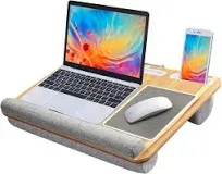 HUANUO Lap Desk - Fits Up to 17 Inches Laptop Desk, Built in Mouse Pad & Wrist Pad for Notebook, MacBook, Tablet, Laptop Stand W