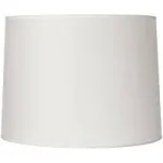 Hardback White Medium Drum Lamp Shade 13" Top x 14" Bottom x 10" High (Spider)  | eBay