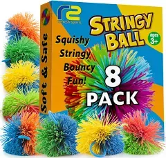 Stress Ball for Kids 8 Pack - Stringy Balls &amp; Sensory Toys for Kids - Gifts for 