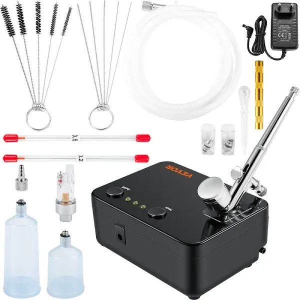 VEVOR Airbrush Kit, Portable Airbrush Set with Compressor, Airbrushing