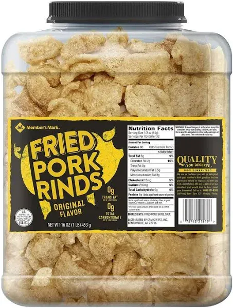 Member&#039;s Mark Original Fried Pork Rinds, 16 oz.