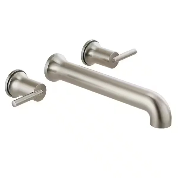 Delta Trinsic Wall Mounted Tub Filler, Polished Nickel