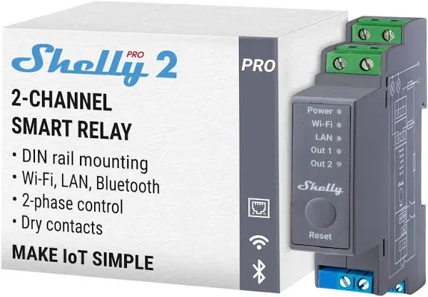 Shelly Pro 2 Smart Relay