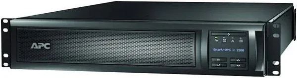 APC Network UPS, 2200VA Smart-UPS Sine Wave UPS with Extended Run Option, SMX2200RMLV2U, 2U Rackmount/Tower Convertible, Line-Interactive, 120V, Black